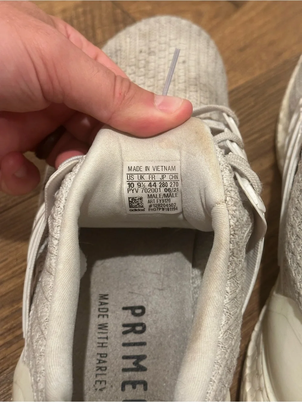 adidas Ultra Boost Triple White: Size 10